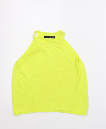 Additional front view of Atmosphere women’s yellow camisole tank, size UK 10