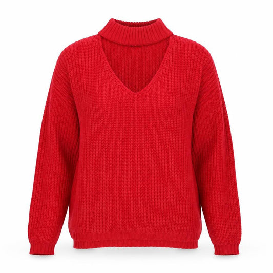 Front view of Papaya women’s pink jumper, size L