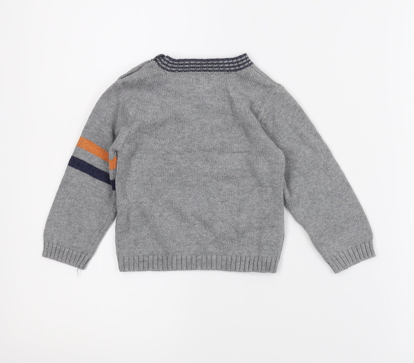 Grain debbe Boys Grey   Pullover Jumper Size 18-24 Months