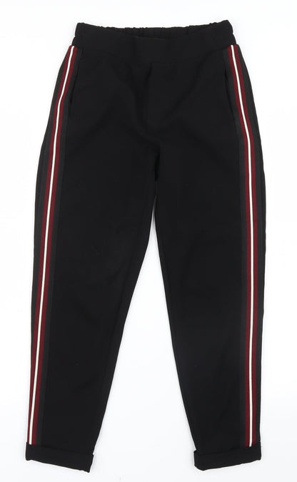 Additional front view of Next women’s black trousers, size UK 6, 24.5-inch leg