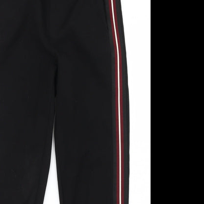 Close-up detail of Next women’s black trousers, size UK 6, 24.5-inch leg