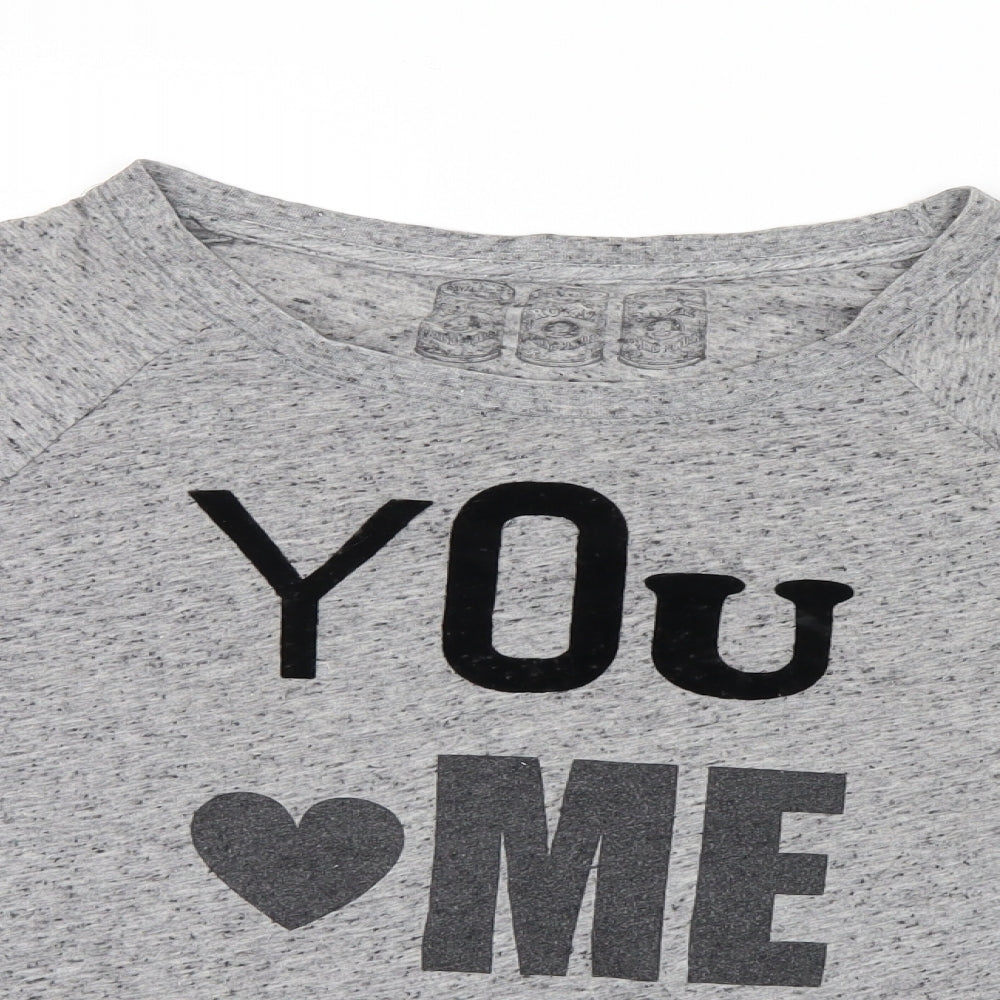Preworn Womens Grey   Basic T-Shirt Size 8