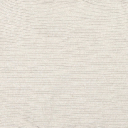 Brand and care label for F&F women’s beige knit jumper, size UK 12