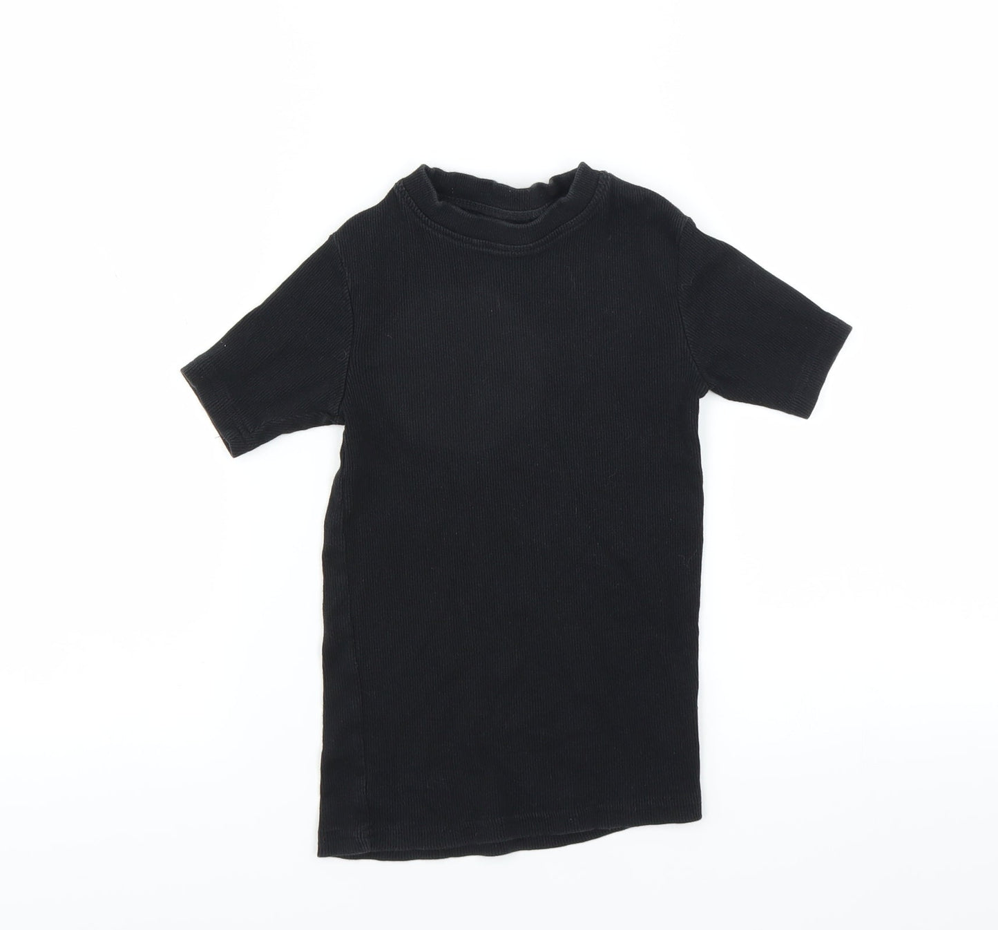 NEXT Girls Black   Basic T-Shirt Size 7 Years