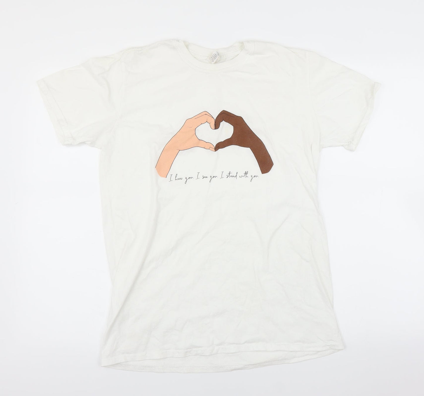Gildan Womens White   Basic T-Shirt Size M