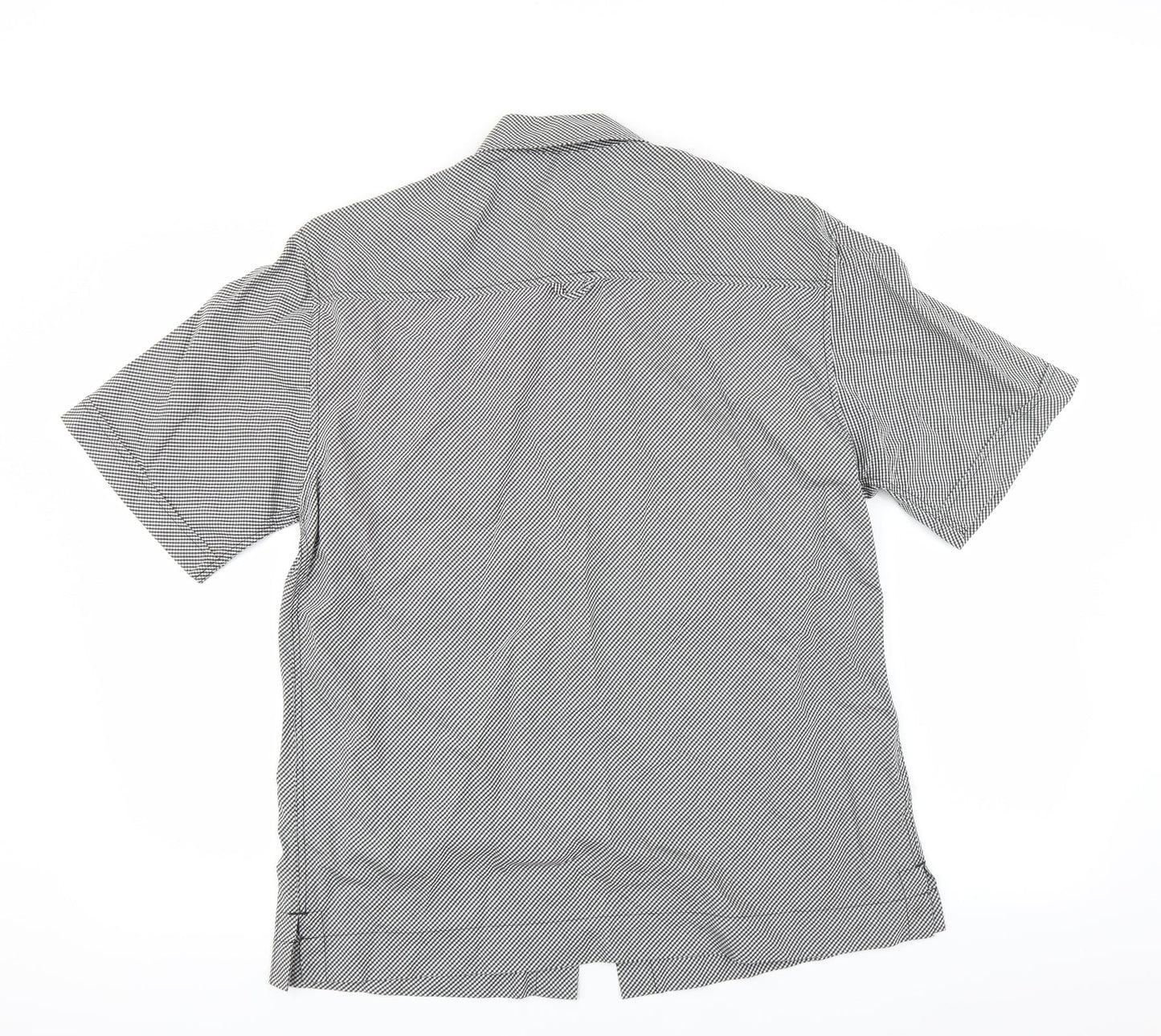 NEXT Mens Black Check   Button-Up Size M