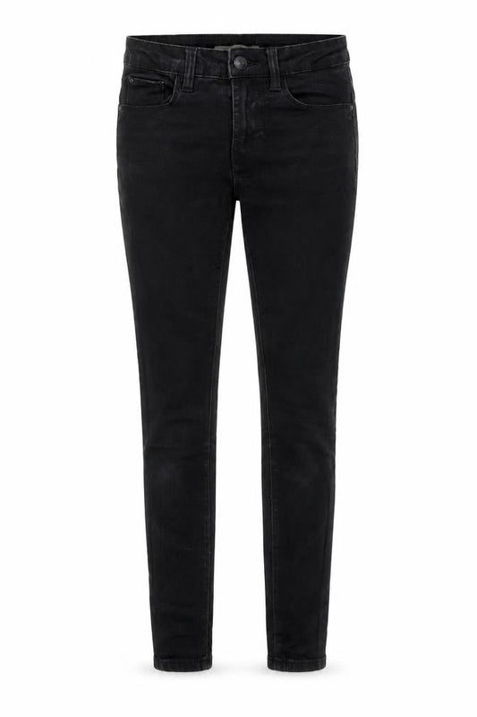 Front view of Primark women’s black skinny jeans, size UK 6, 25-inch leg