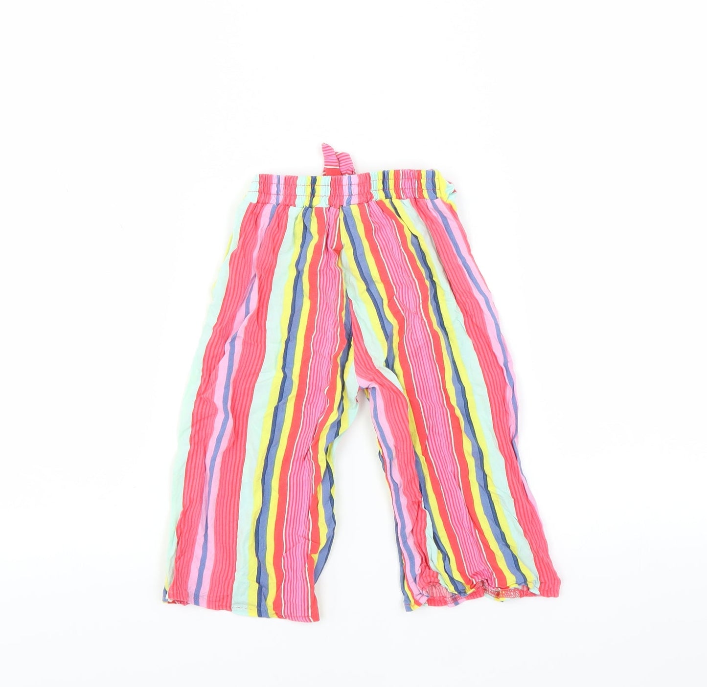 Primark Girls Multicoloured Striped   Trousers Size 3-4 Years