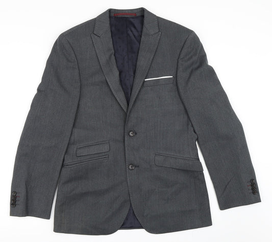Burton Mens Grey   Jacket Blazer Size 36