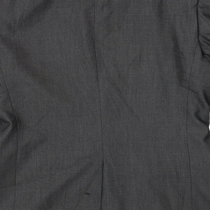 Brand and care label for Next men’s grey jacket blazer, size 38