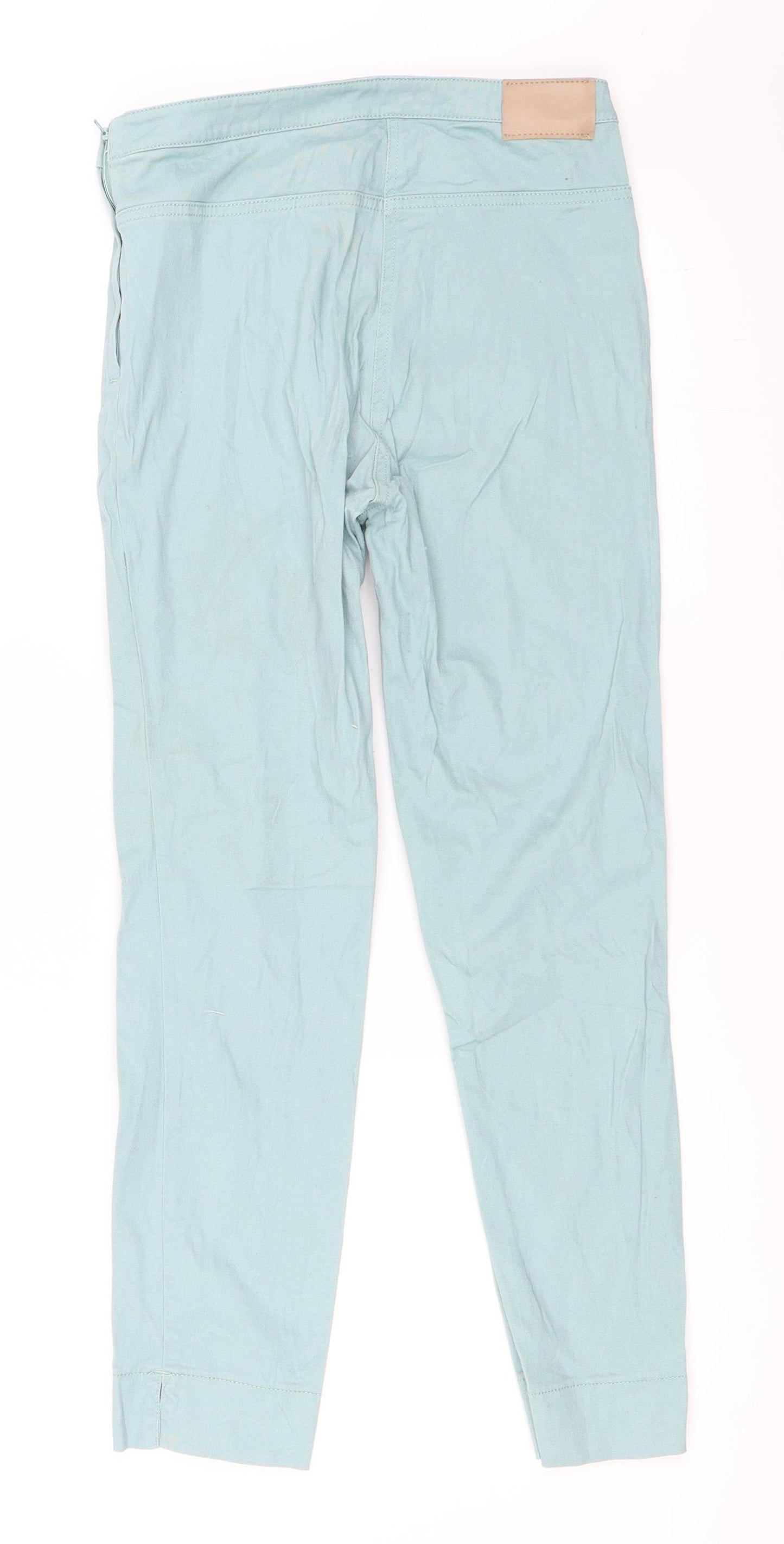 H&M Womens Green   Skinny Jeans Size 34 L25 in
