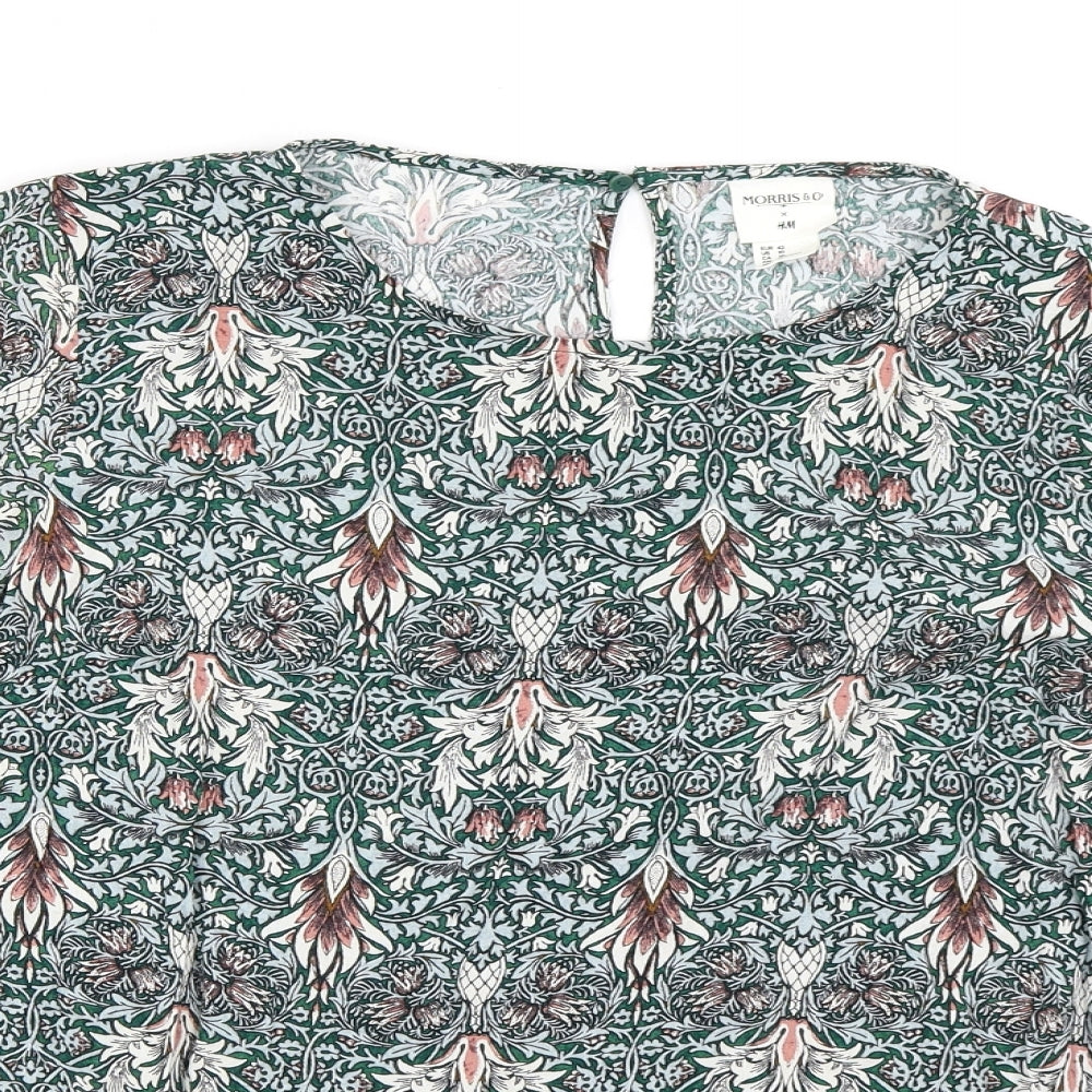 H&M Womens Green   Basic Blouse Size 42