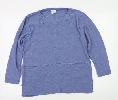 Additional front view of mitzy women’s blue jumper, size L