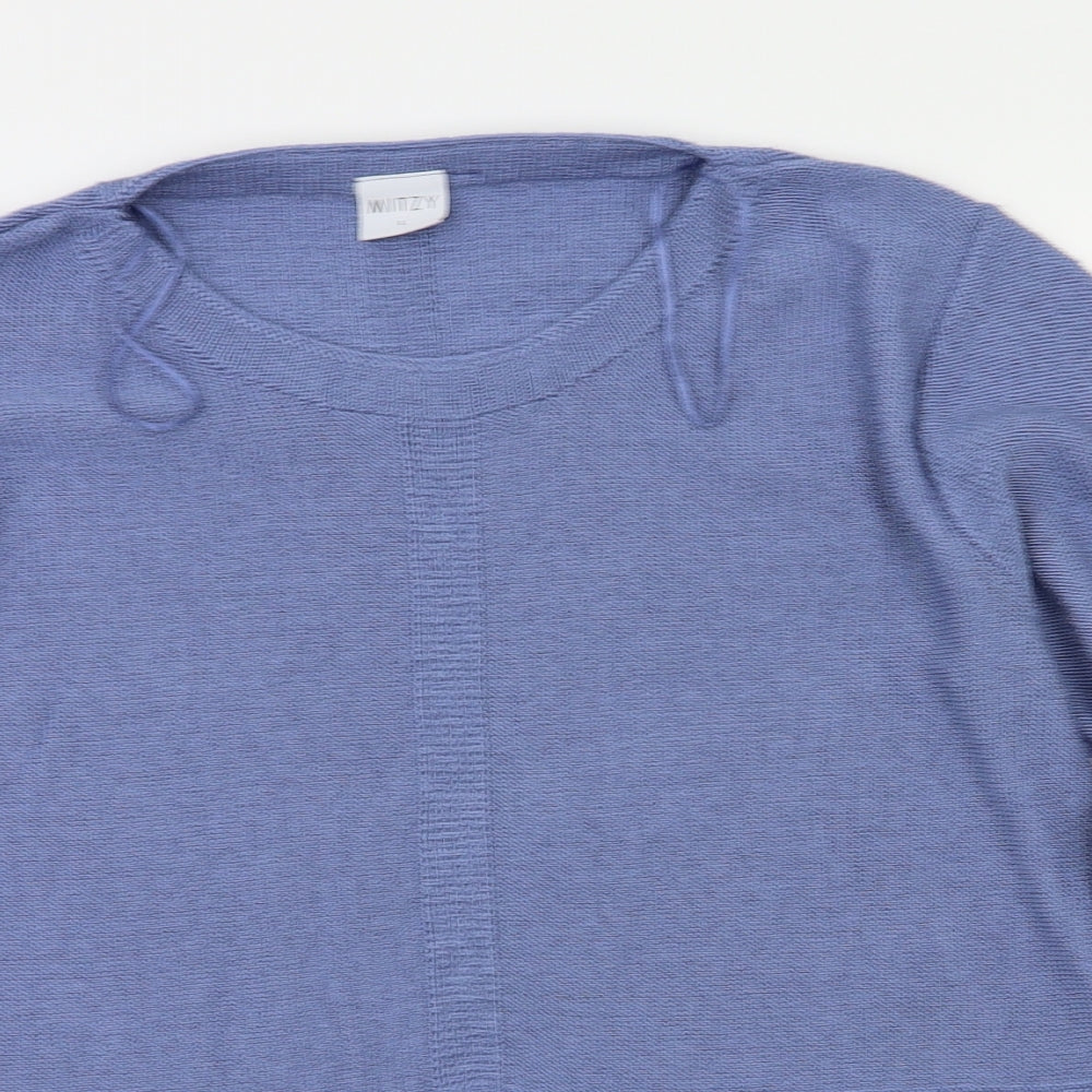 mitzy Womens Blue   Pullover Jumper Size L