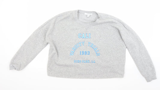 Primark Womens Grey   Pullover Sweatshirt Size S