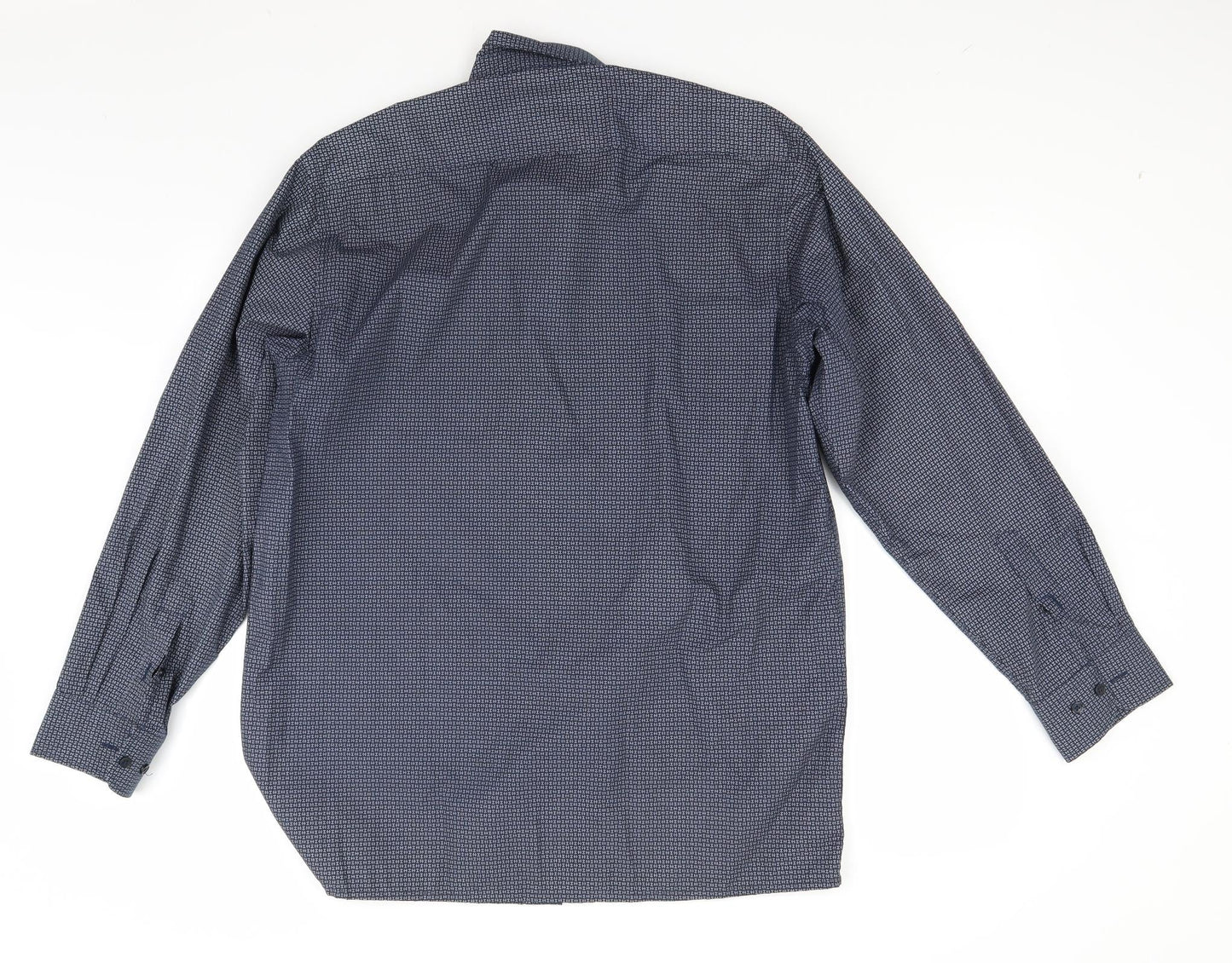 Jacob Harris Mens Blue    Button-Up Size M