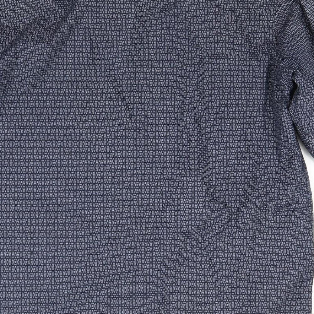 Jacob Harris Mens Blue    Button-Up Size M