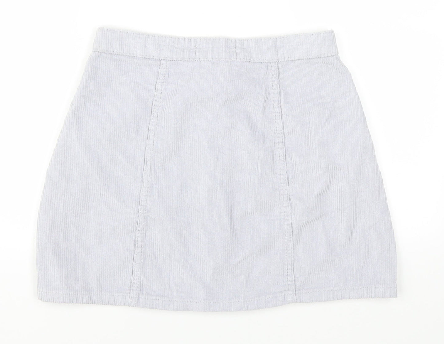 Denim Co Womens Purple  Corduroy A-Line Skirt Size 10