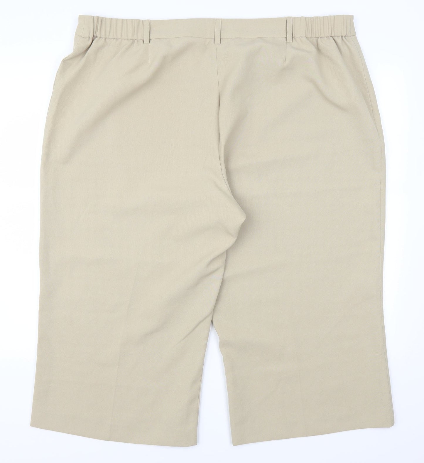 Classics Womens Beige   Cropped Trousers Size 26 L20 in