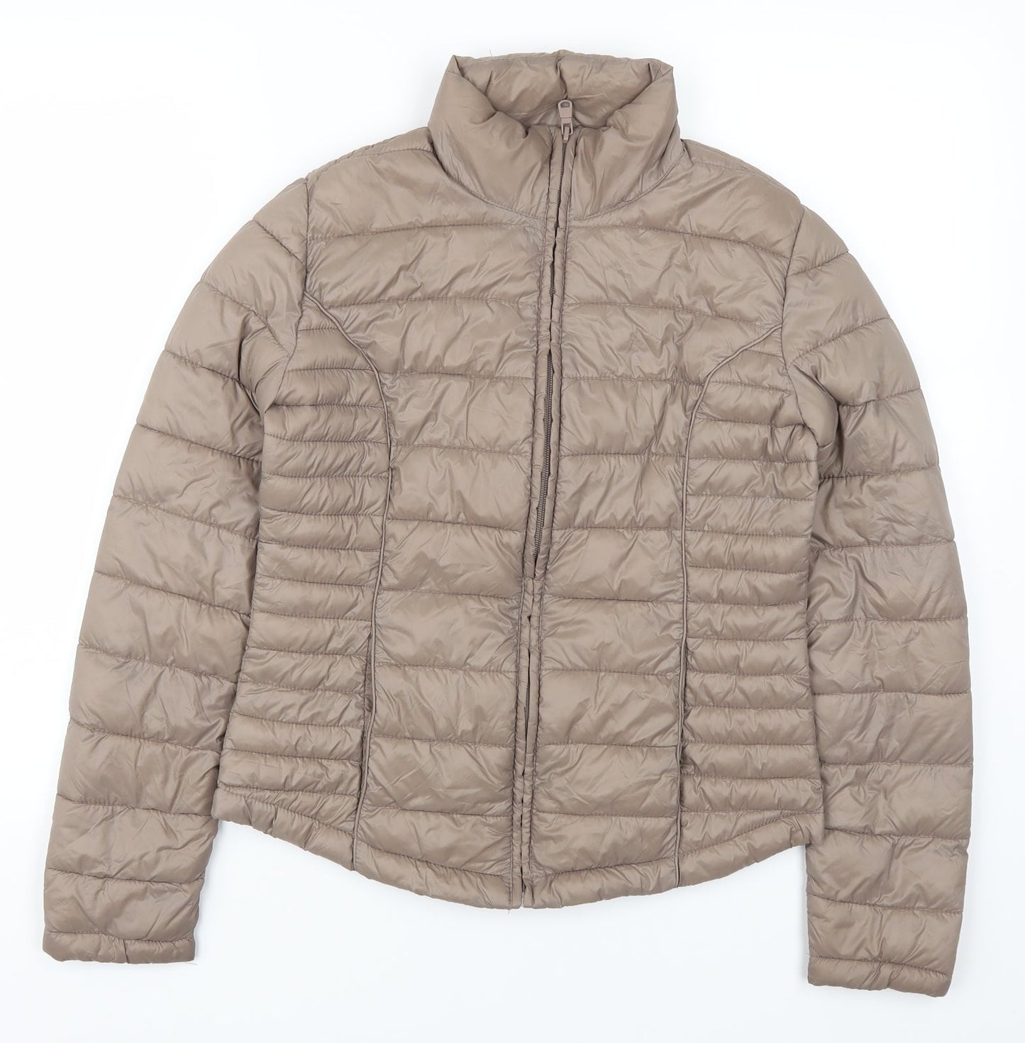 Atmosphere Womens Brown   Quilted Coat Size 6