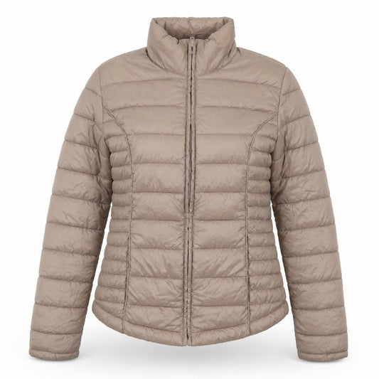 Atmosphere Womens Brown   Quilted Coat Size 6