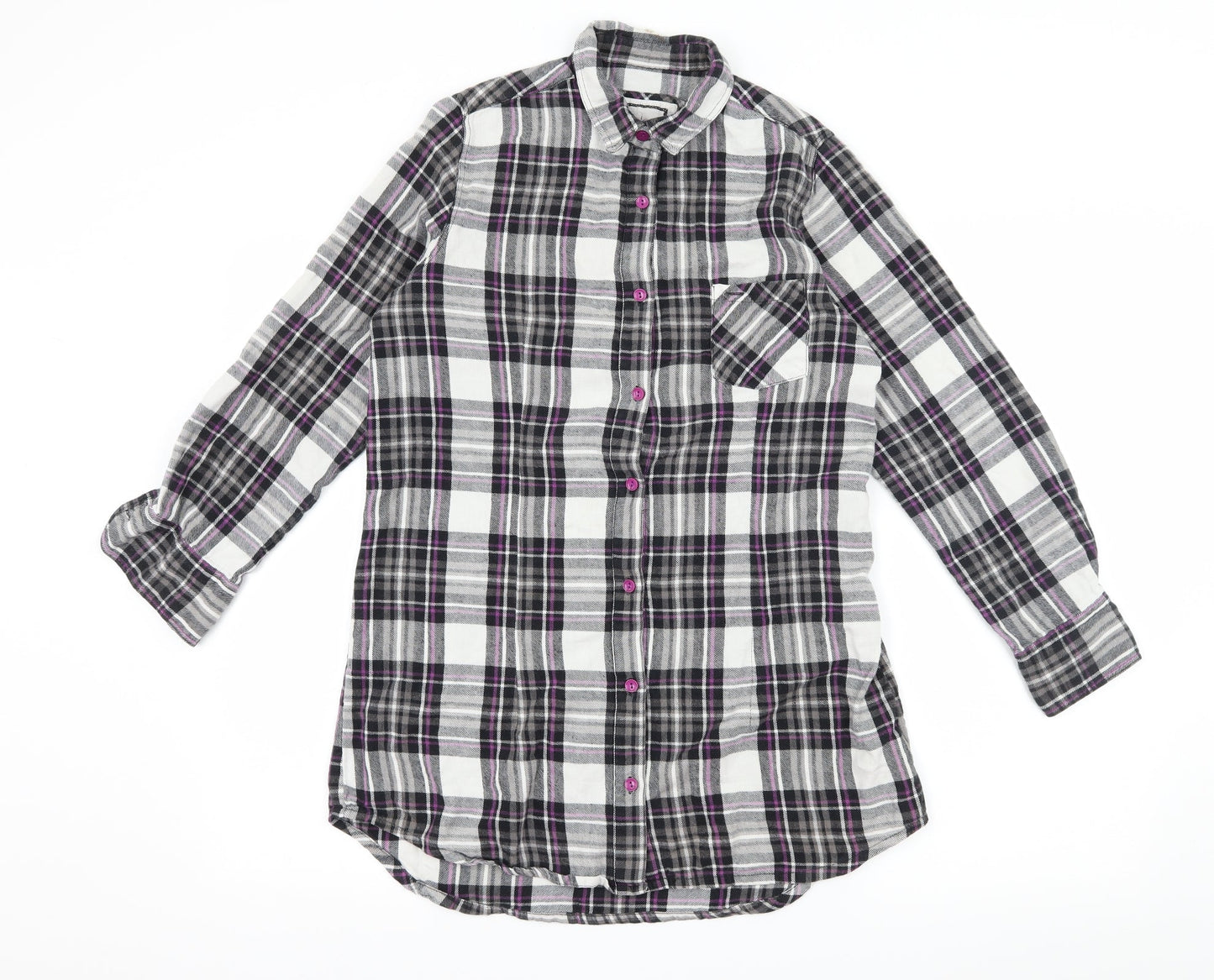 La Senza Womens Black Check  Basic Blouse Size S