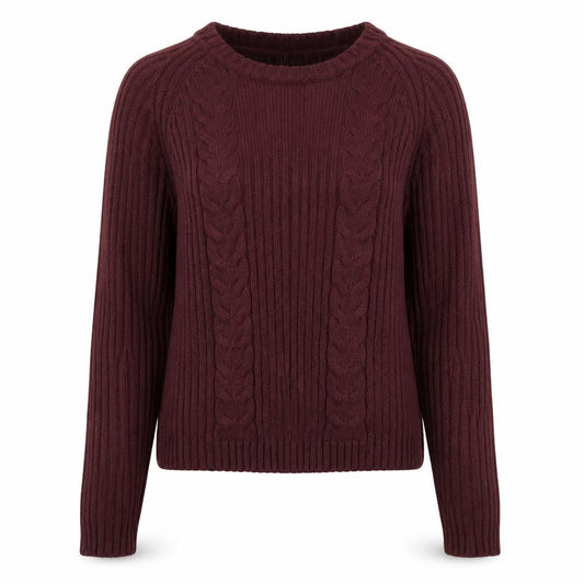 Front view of Select women’s purple knit jumper, size UK 10