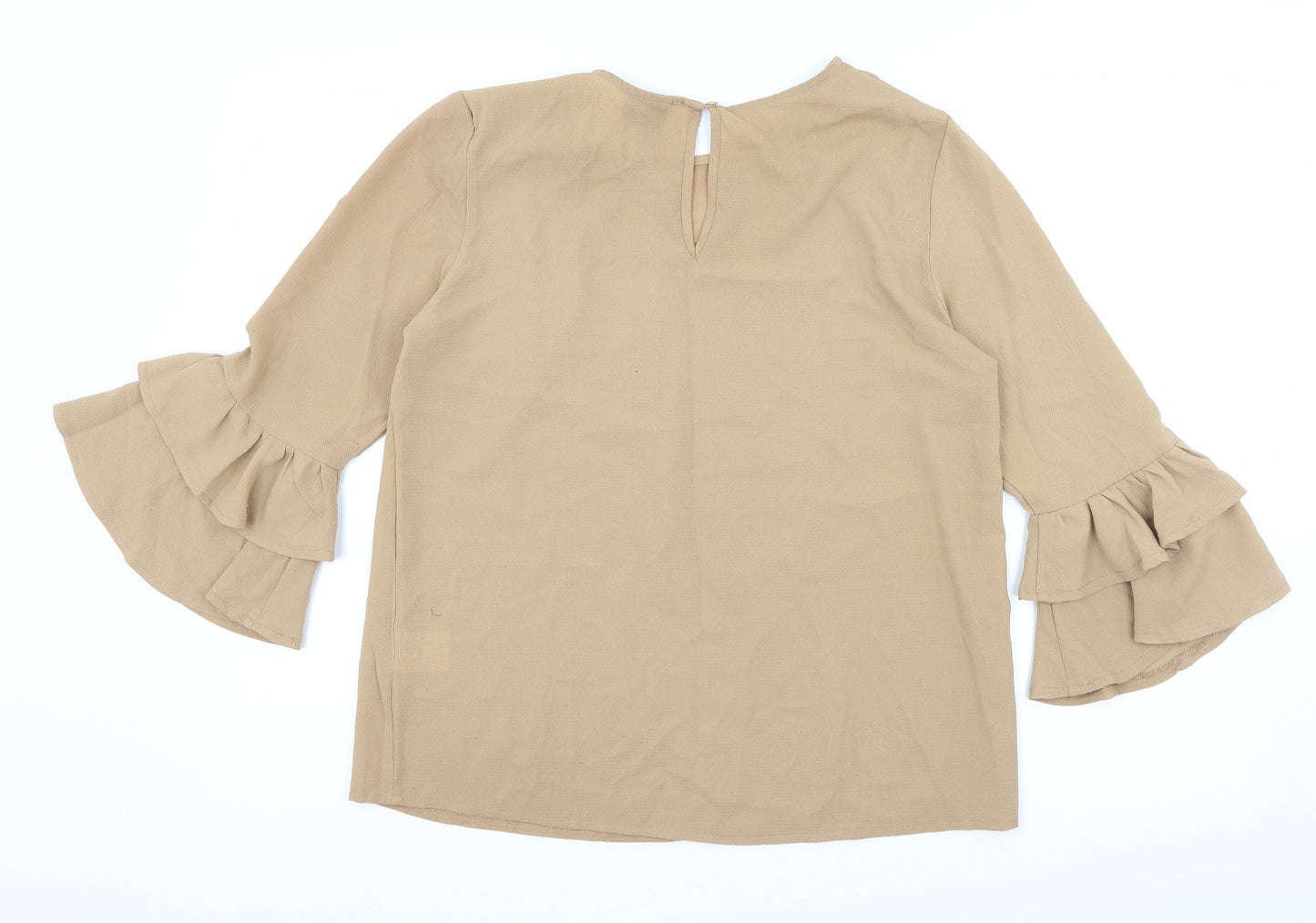 Izabel London Womens Brown   Basic Blouse Size 10