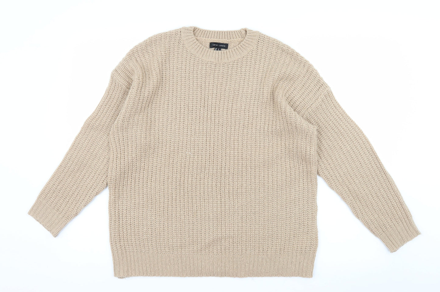 New Look Womens Brown  Knit Pullover Jumper Size S
