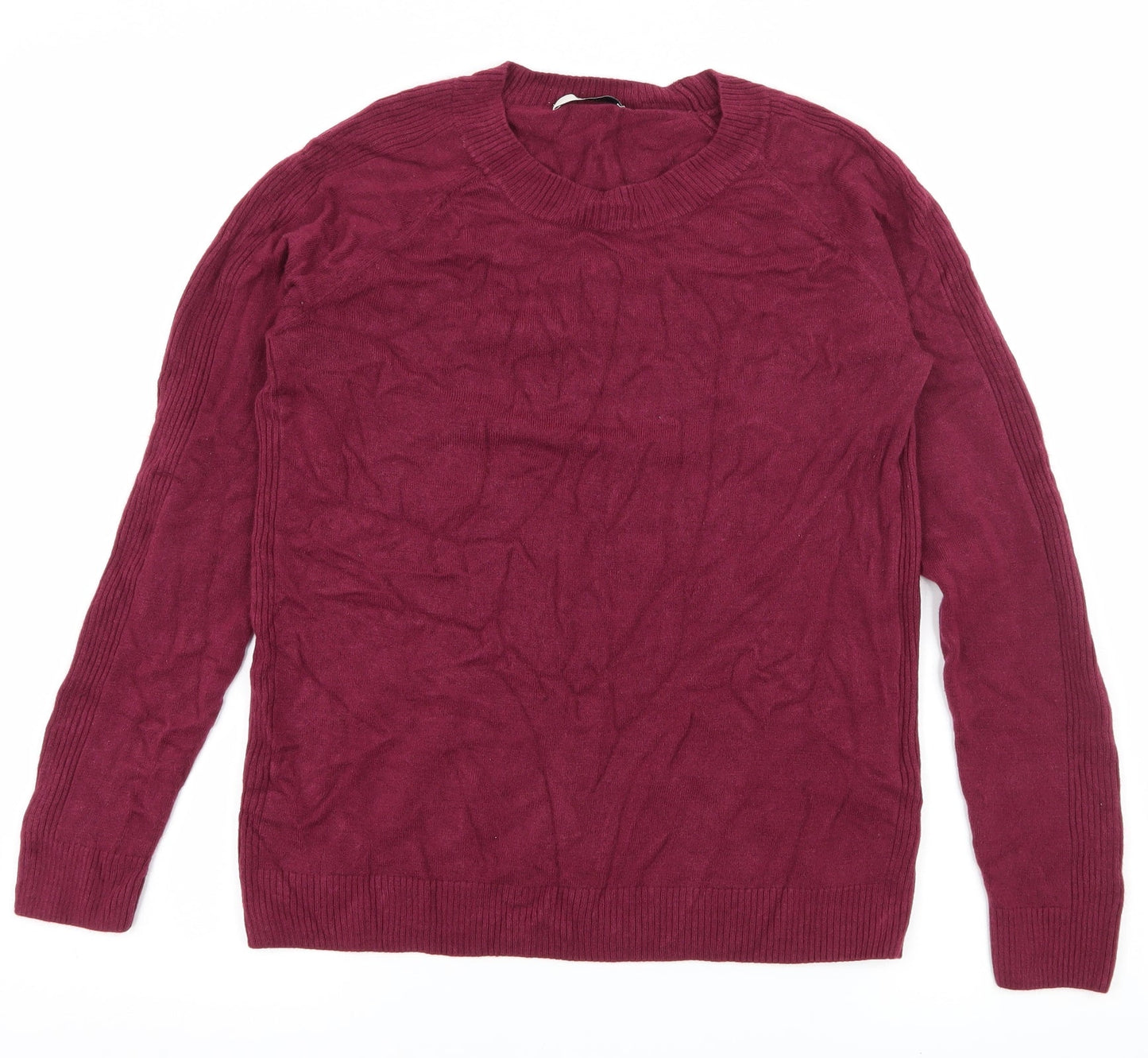 Ti Womens Purple  Knit Pullover Jumper Size 12