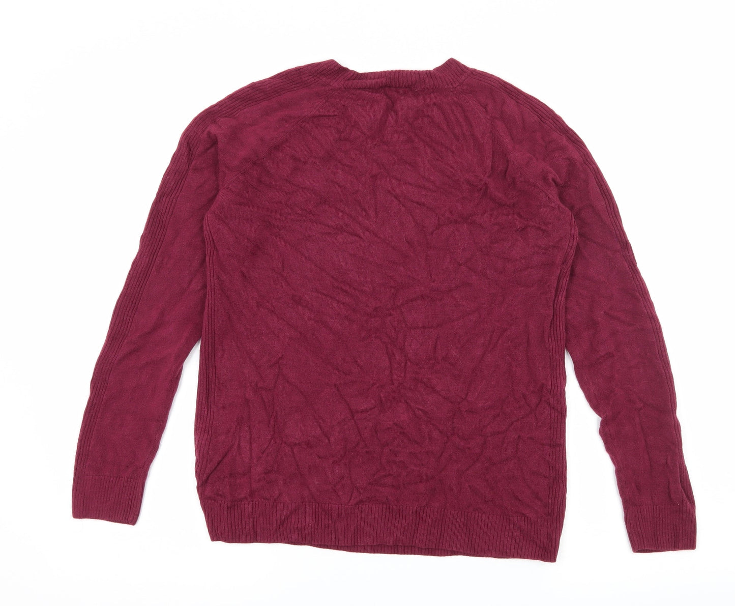 Ti Womens Purple  Knit Pullover Jumper Size 12