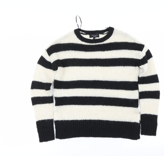 New Look Womens Ivory Striped  Pullover Jumper Size S