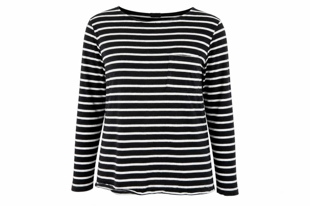 H&M Womens Black Striped  Pullover Jumper Size M