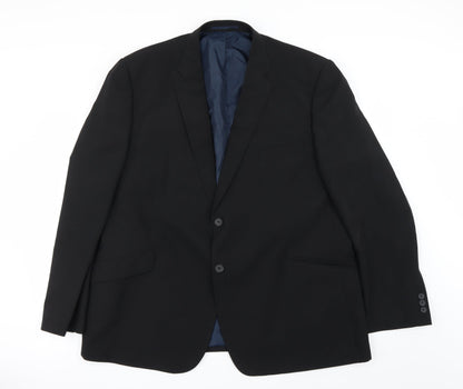 Additional front view of George women’s black jacket blazer, size UK 48
