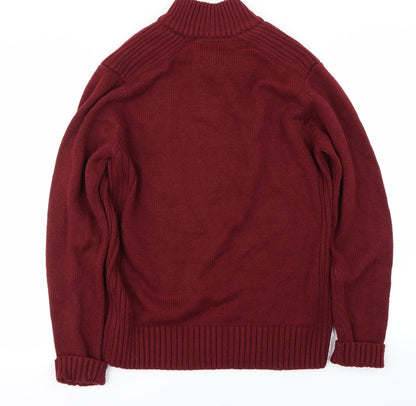 Back view of Kensington men’s red jumper, size M