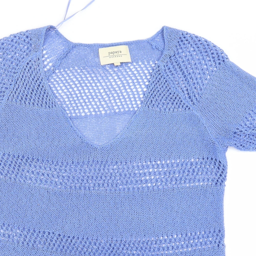 Papaya Womens Blue   Pullover Jumper Size 8