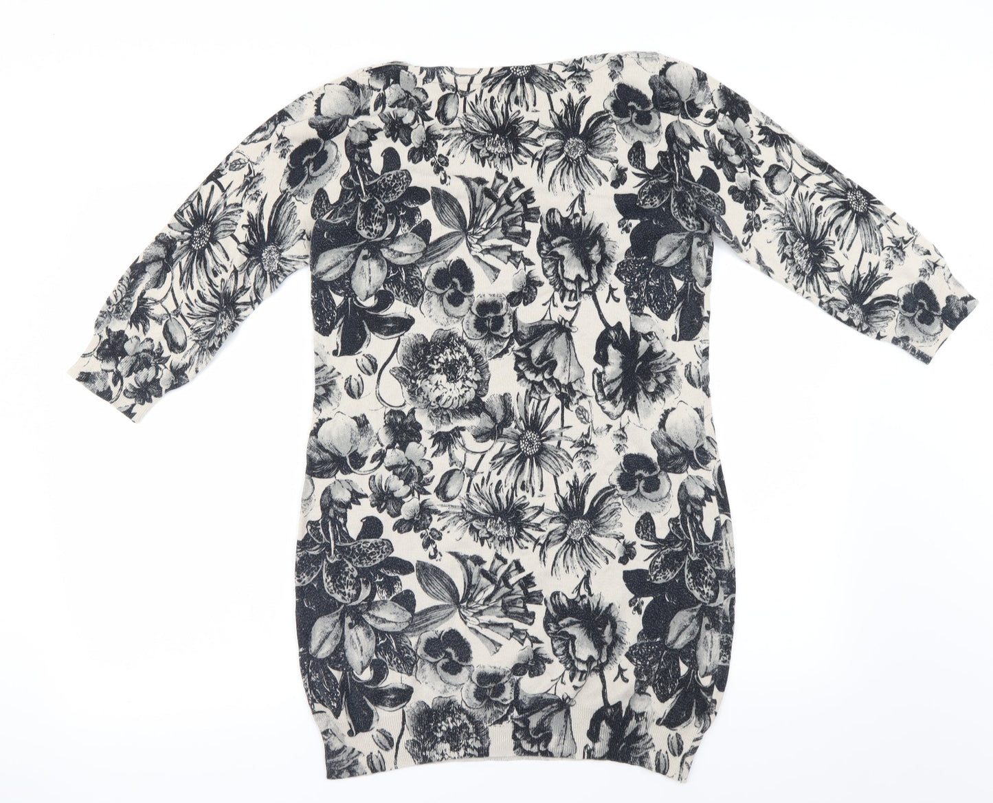 NEXT Womens Ivory Floral  Basic Blouse Size 12