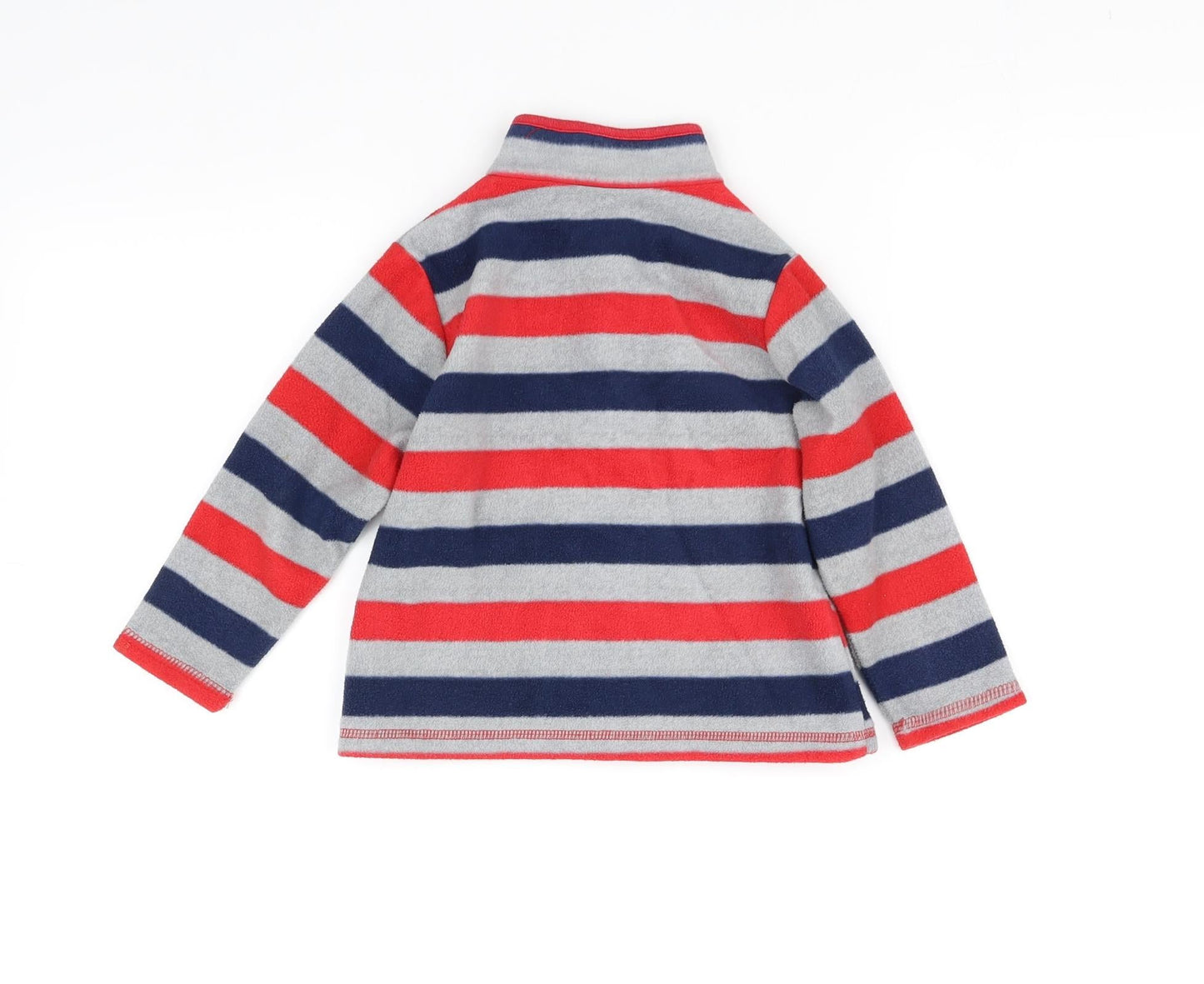 pre worn Boys Red Striped  Jacket  Size 2 Years