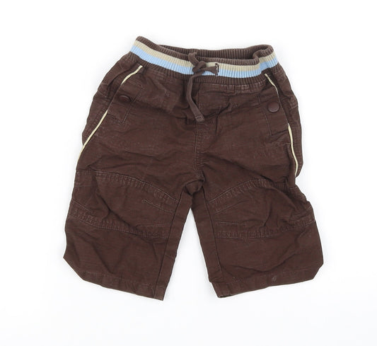 mini mode Boys Brown   Sweatpants Leggings Size 3-6 Months