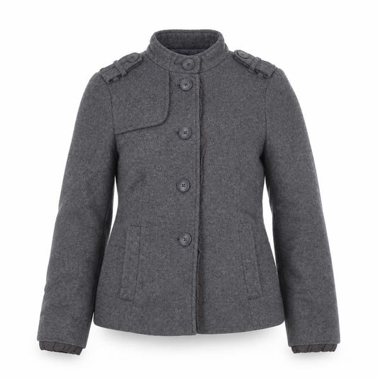 Front view of Gap women’s grey jacket coat, size S