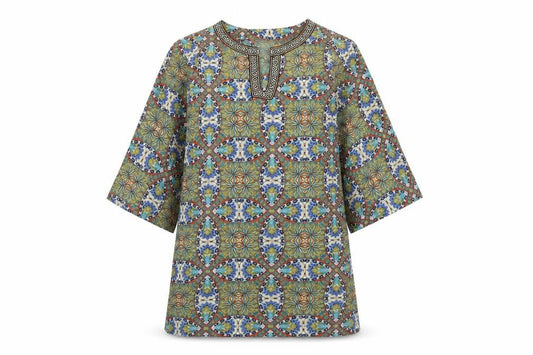 Boohoo Womens Green Geometric  Shift  Size 8