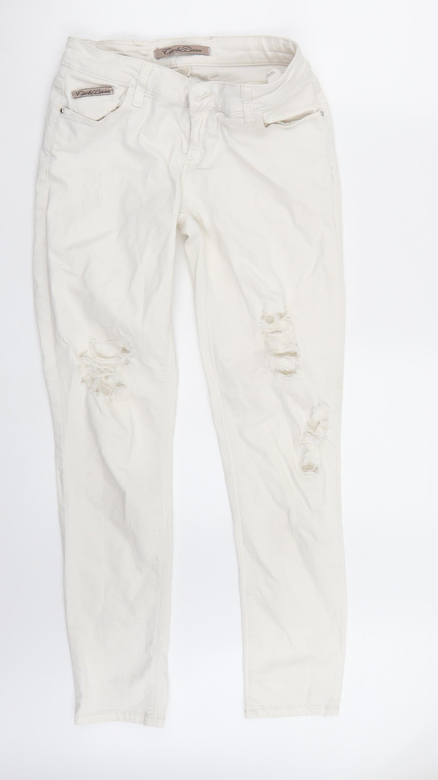 Preworn Womens White   Skinny Jeans Size 29 L31 in