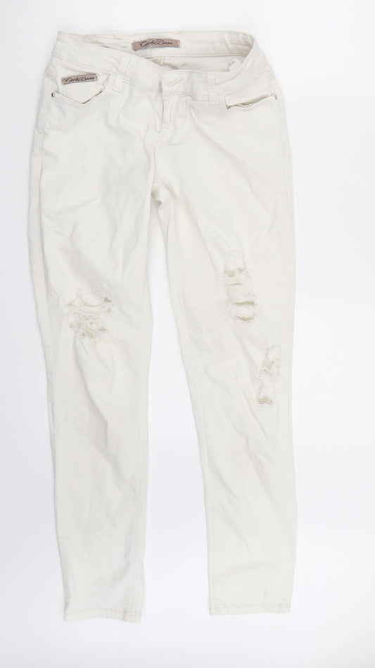 Preworn Womens White   Skinny Jeans Size 29 L31 in