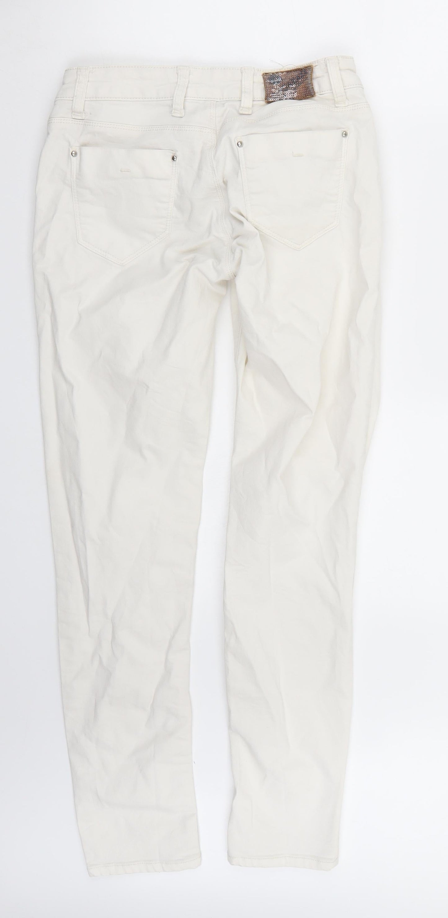 Preworn Womens White   Skinny Jeans Size 29 L31 in