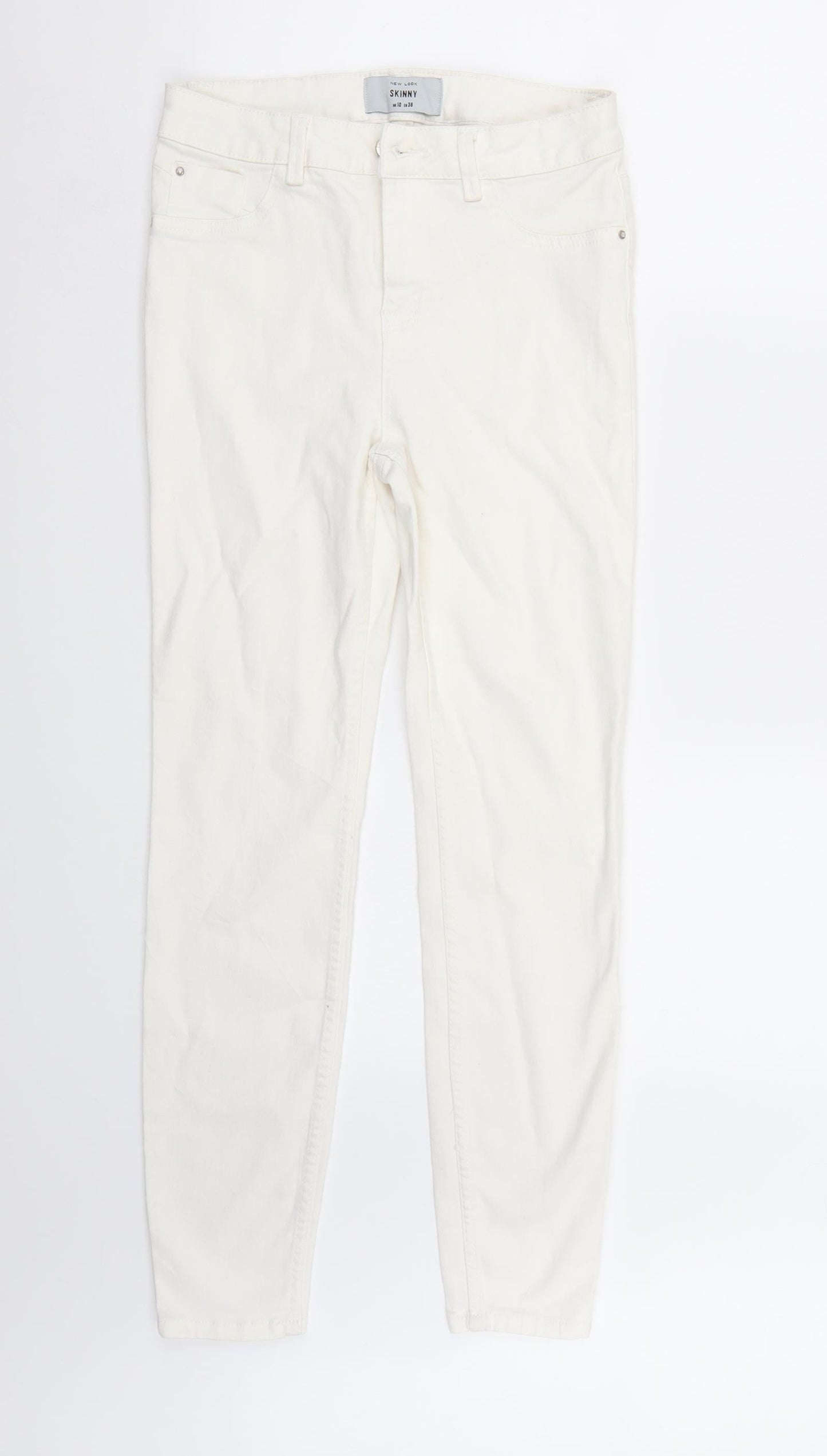 Newlook Womens White   Skinny Jeans Size 10 L27 in