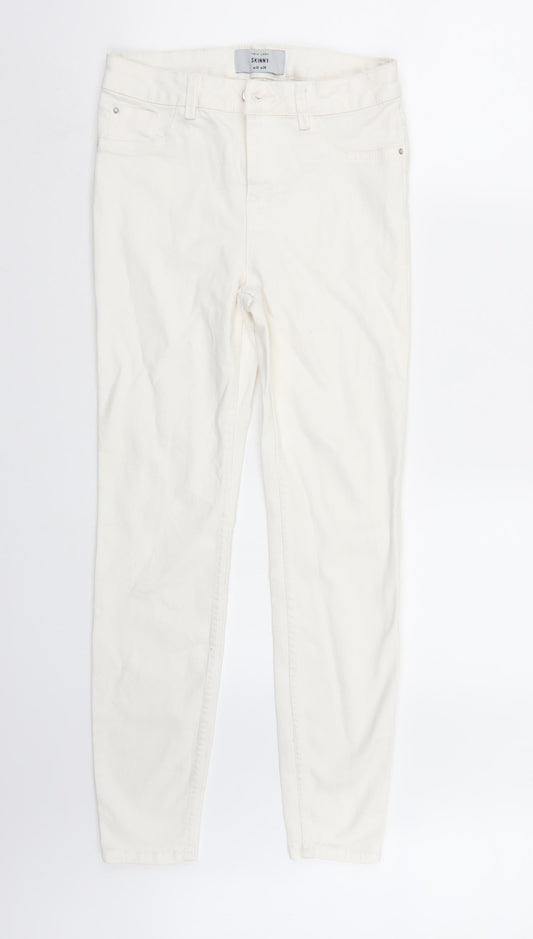Newlook Womens White   Skinny Jeans Size 10 L27 in