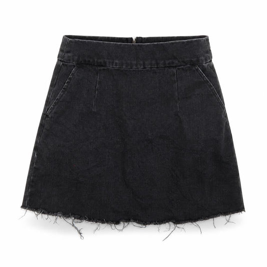 Topshop Womens Black   A-Line Skirt Size 8
