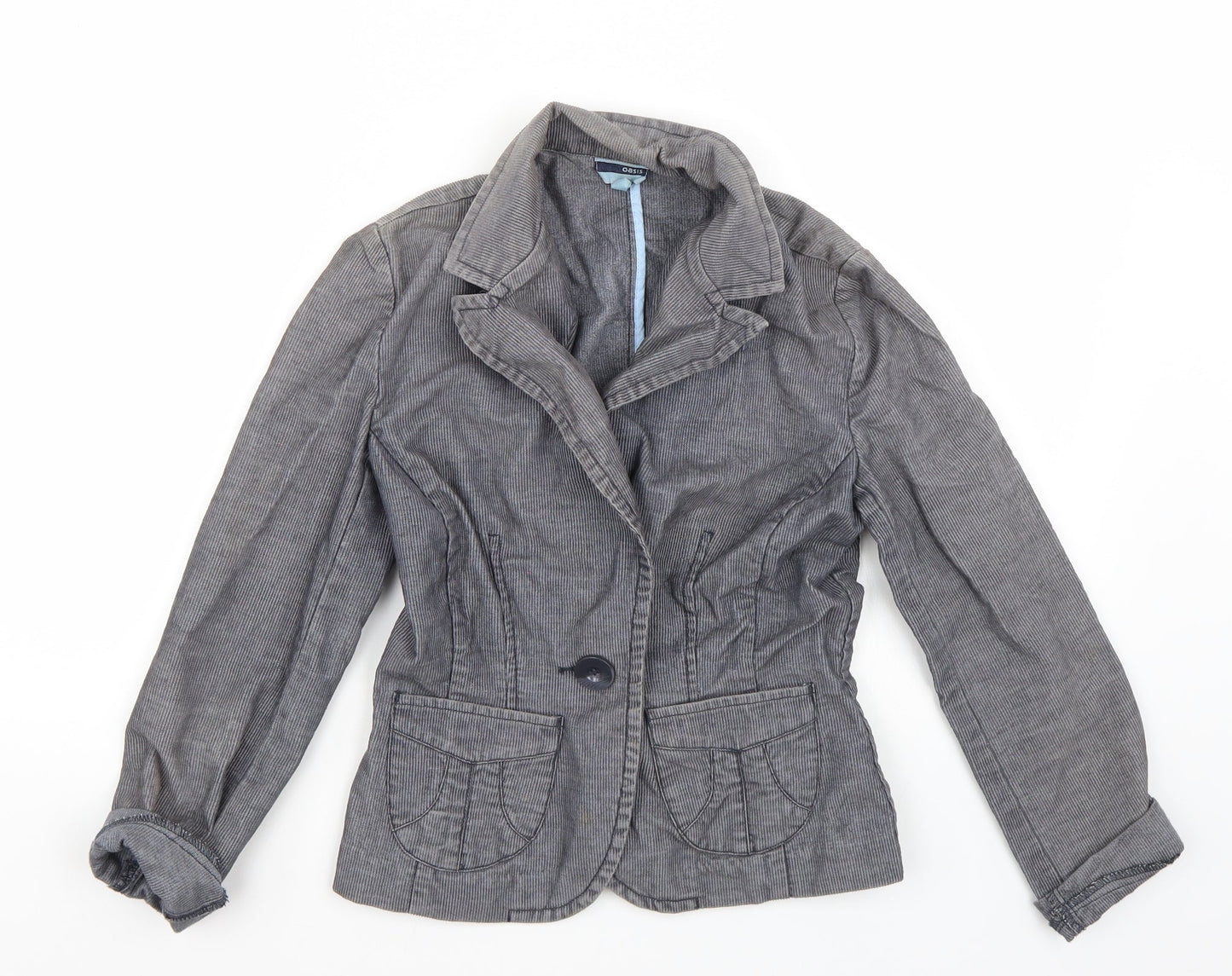 Oasis Womens Blue   Jacket Coat Size 8