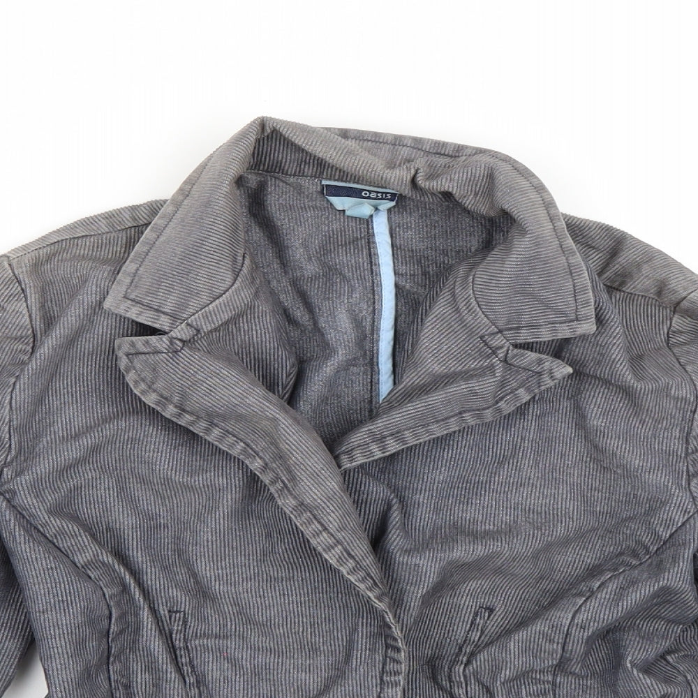 Oasis Womens Blue   Jacket Coat Size 8