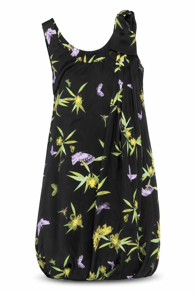 H&M Womens Black Floral  Shift  Size 8